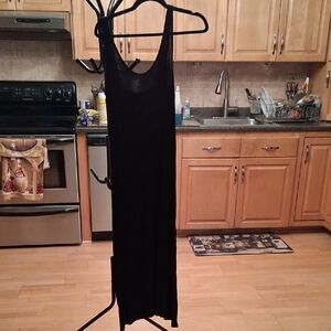Mango Sleek Black Maxi Dress